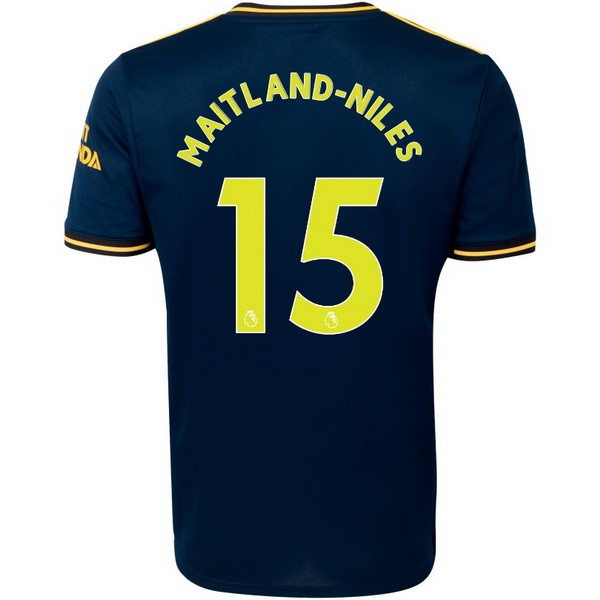 Camiseta Arsenal NO.15 Maitland Niles Tercera equipo 2019-20 Azul